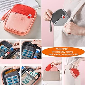 Amazon.com: First Aid Kit Bag Empty Travel Medication Pouch